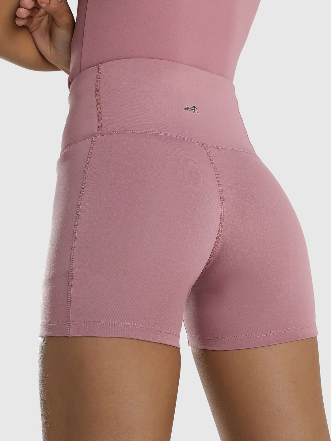 Women Slim Fit High-Rise Biker Shorts
