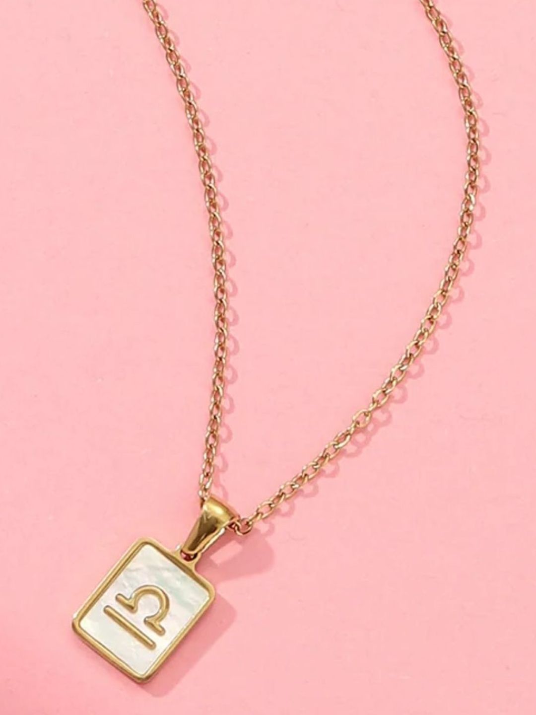 SALTY Pack of 2 Women Sign of the Stars Zodiac Necklace - Libra