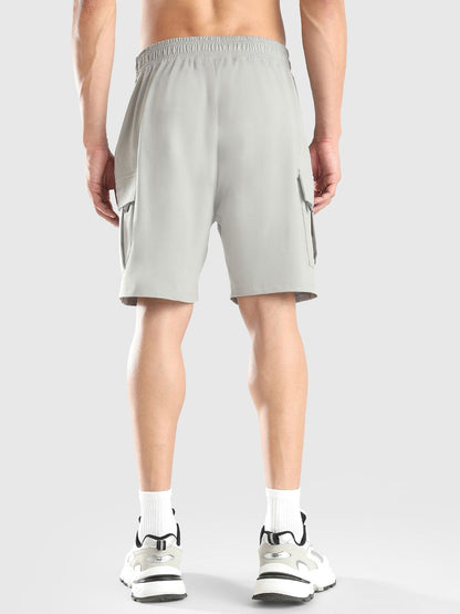 Men Regular Fit Mid-Rise Cargo Shorts