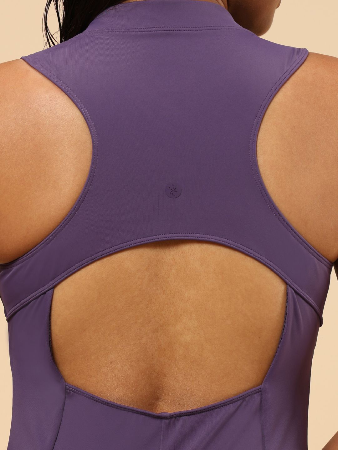 Swimsuit Sleeveless Zippered Front Racerback Design
