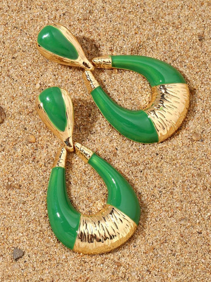 SALTY Pack of 2 Women Gilded Luxury Gold Earring