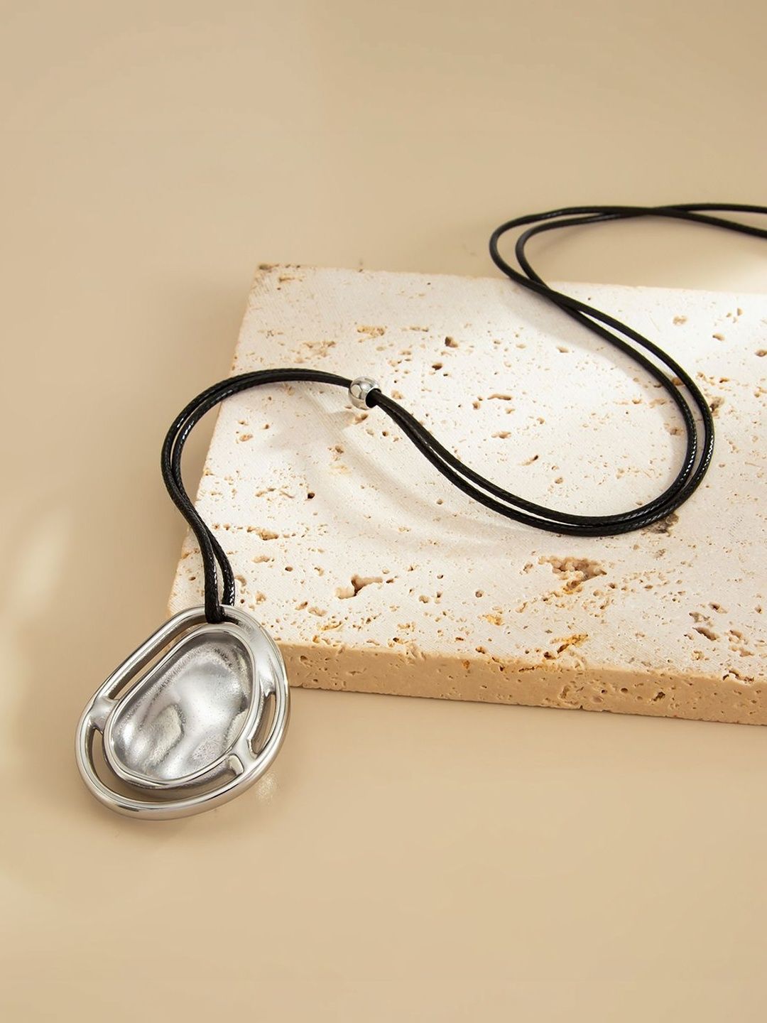 Silver-Plated Enamelled Necklace