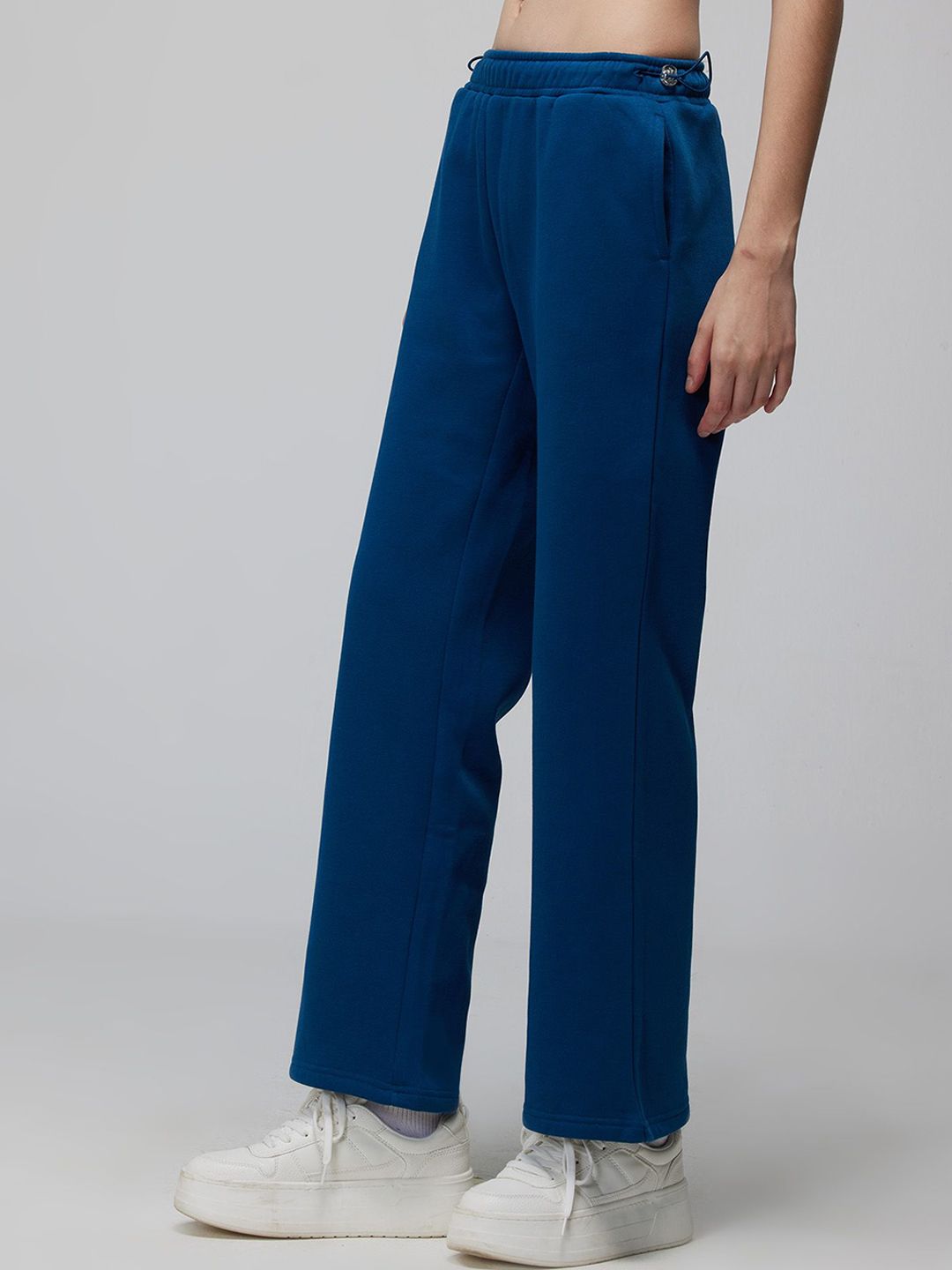 Blue Relaxed Wide Leg Pants