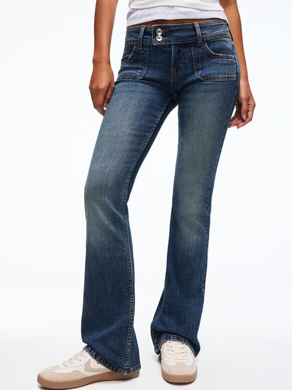 Women Low rise bootcut jeans