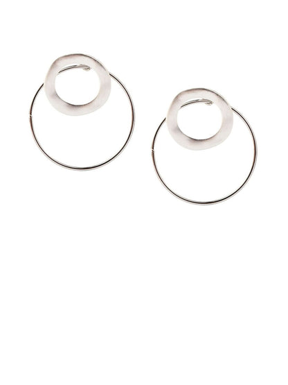 SALTY Pack of 2 Women Veracity Round Silver Earring