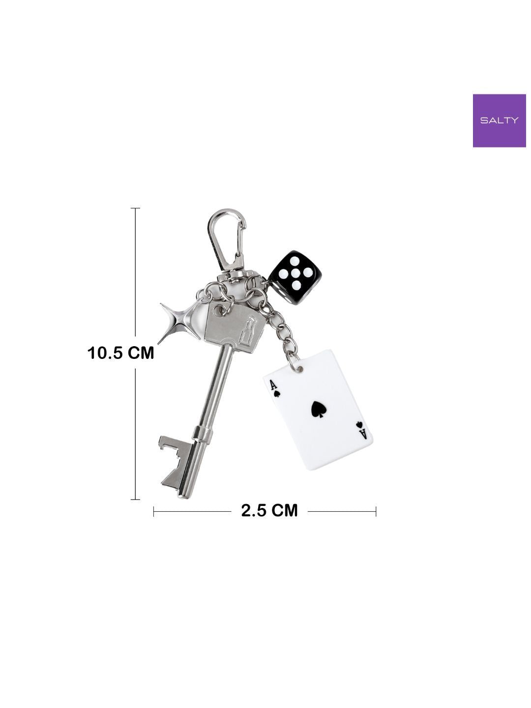 SALTY Ace Bottle Opener Key Charm