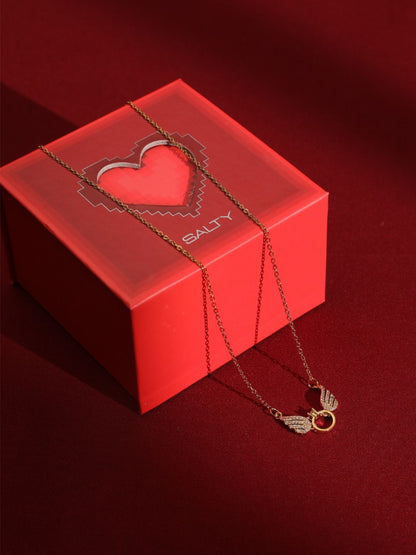 SALTY Women Angel Wings Necklace