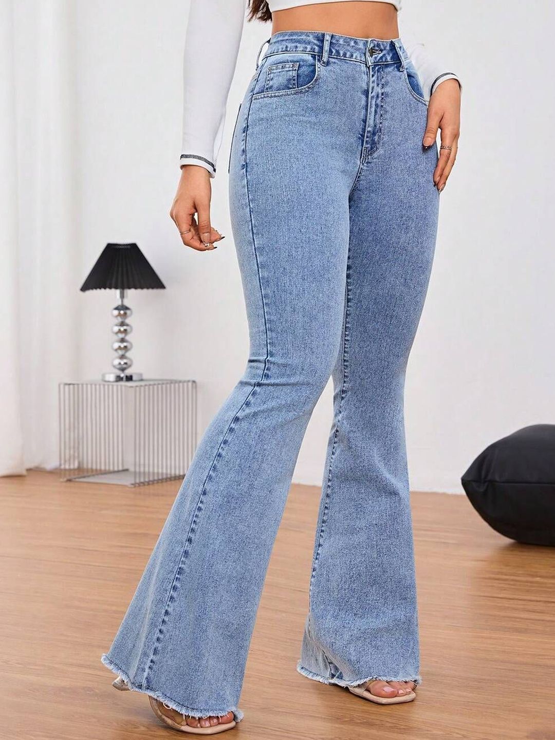 Women Bootilicious Bootcut High-Rise Stretchable Cotton Jeans