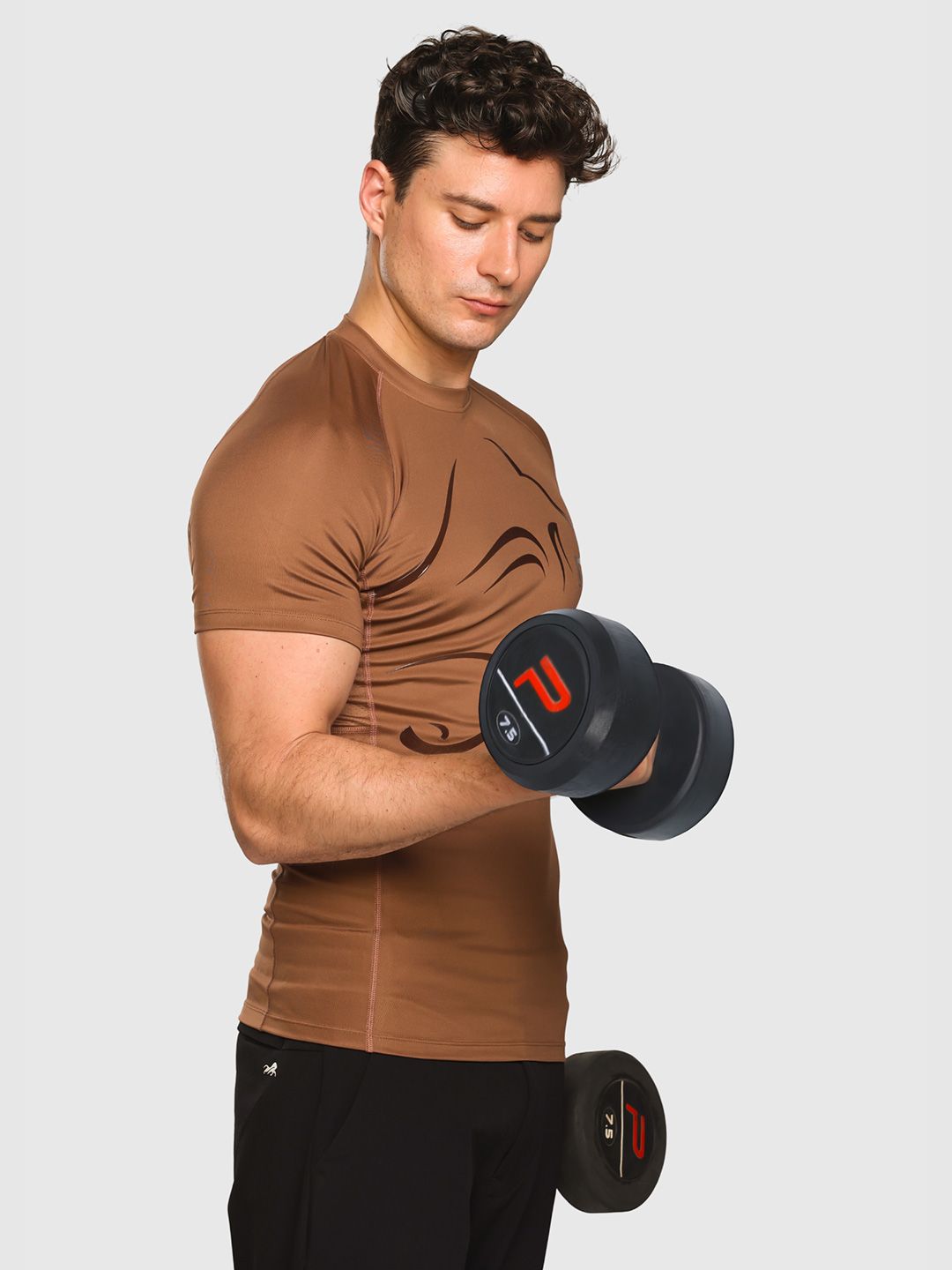 Animal Printed Compression T-shirt