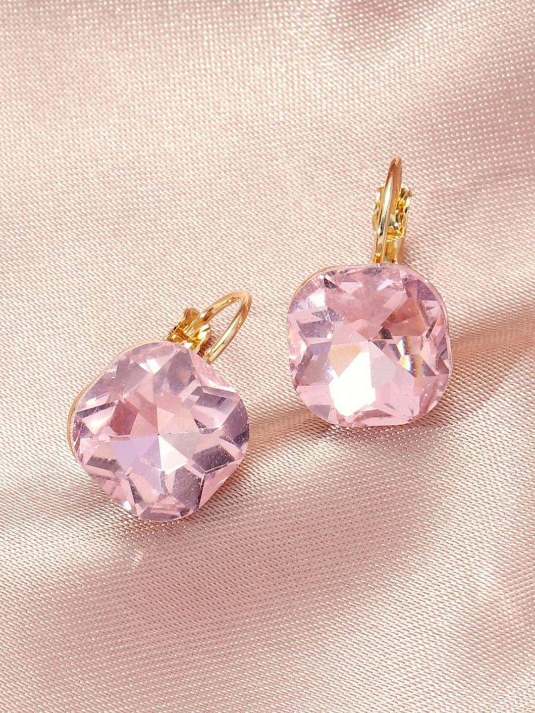 SALTY Valentines Day Vibrant Stone Chic Contemporary Studs Earrings
