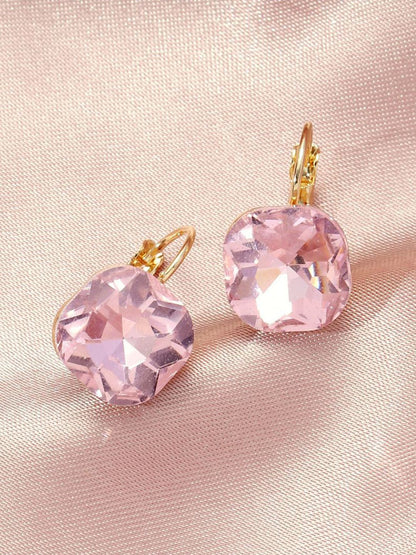 SALTY Valentines Day Vibrant Stone Chic Contemporary Studs Earrings