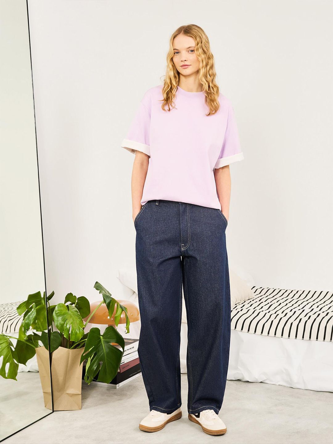 Oversize short sleeve heavy cotton T-shirt