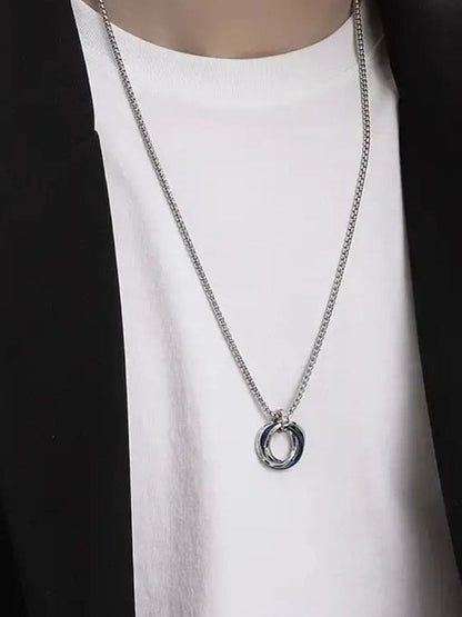 SALTY Stones Studded Rocky & Girl Boss Pendant Chain & Watch Ring Jewellery Set