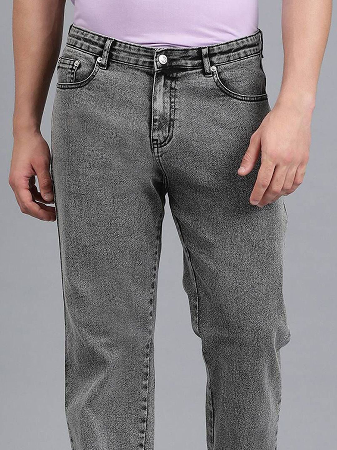 Men Regular Fit Mid-Rise Stretchable Jeans