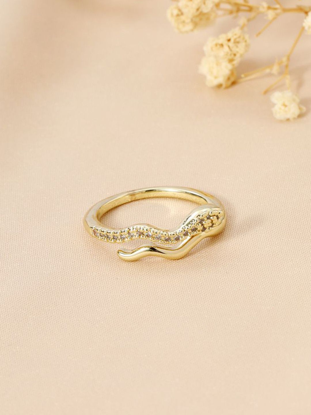 SALTY Women & Girls Cobra Lux Stone Adjustable Finger Ring