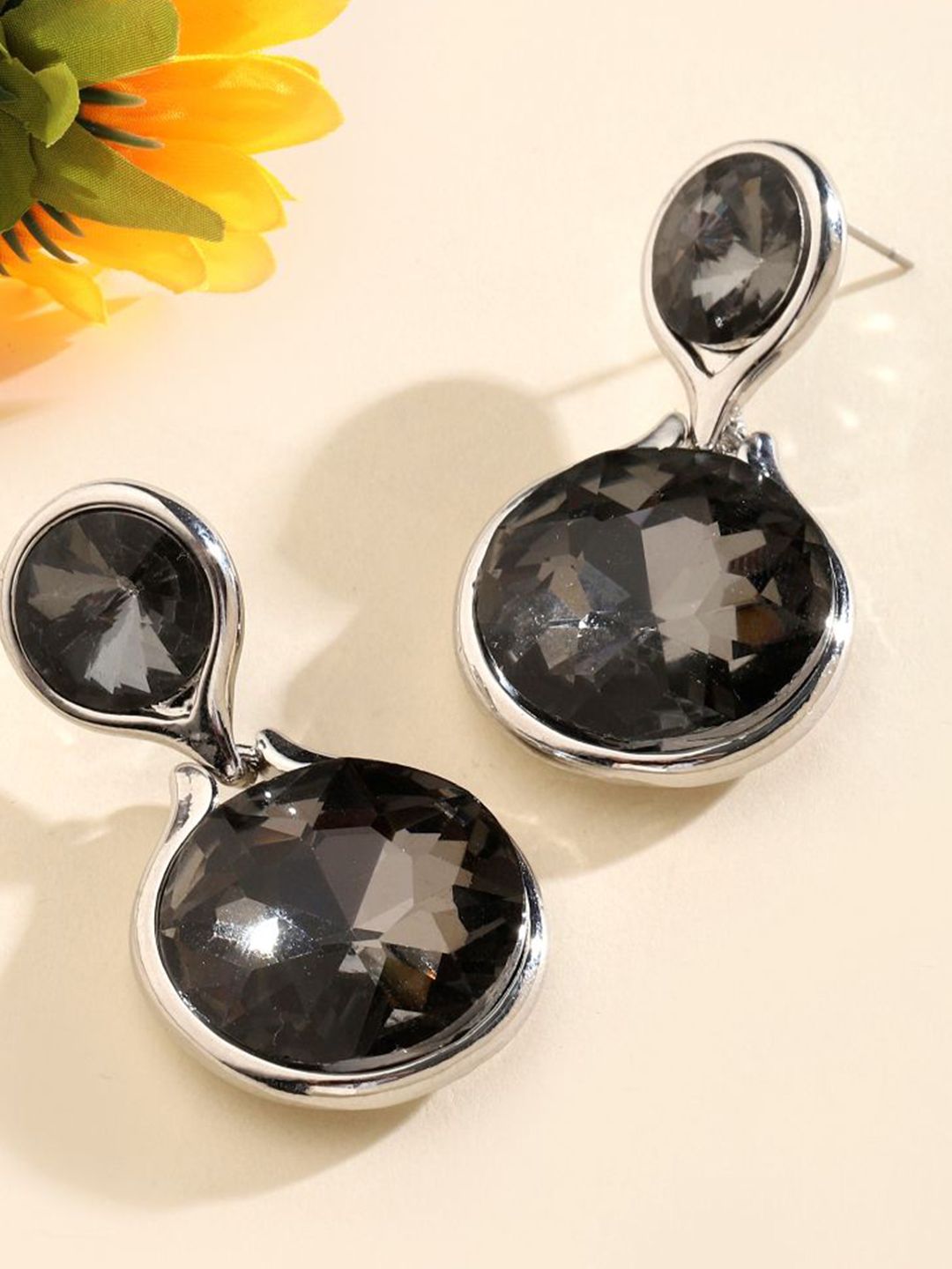 SALTY Glinting Luxury Silver Drop Earrings