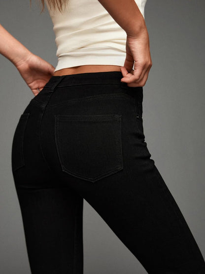 Super High-Waist Soft Skinny Jeans