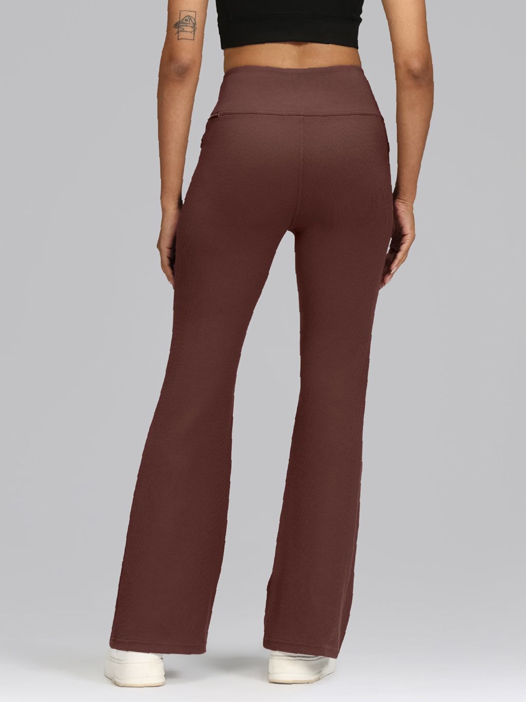 Women High-Rise Rib Supreme Flare Pants Tall