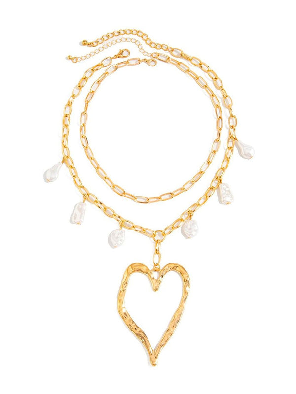 Gold-Plated Enamelled Necklace
