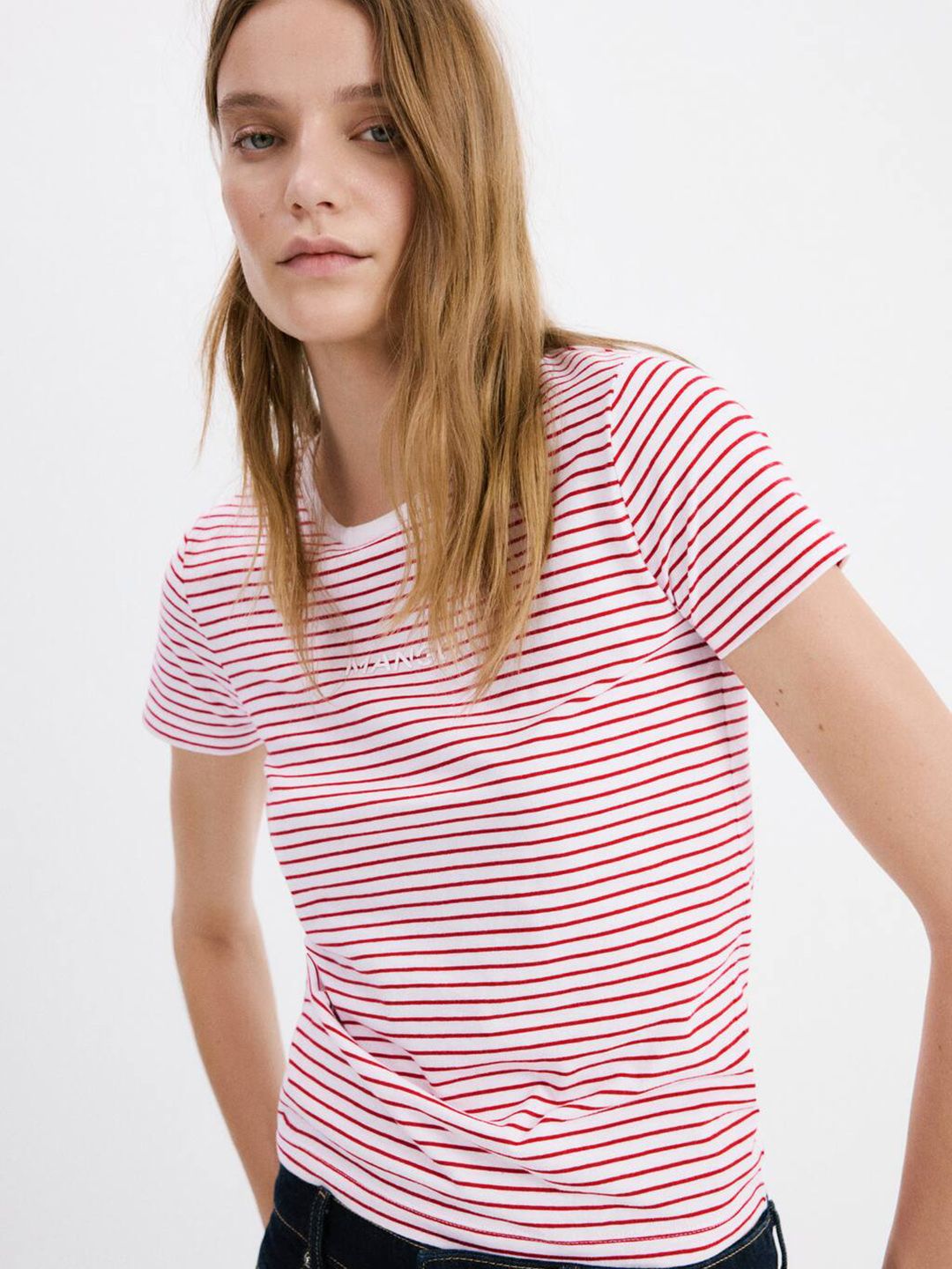 Women Striped Pure Cotton T-shirt