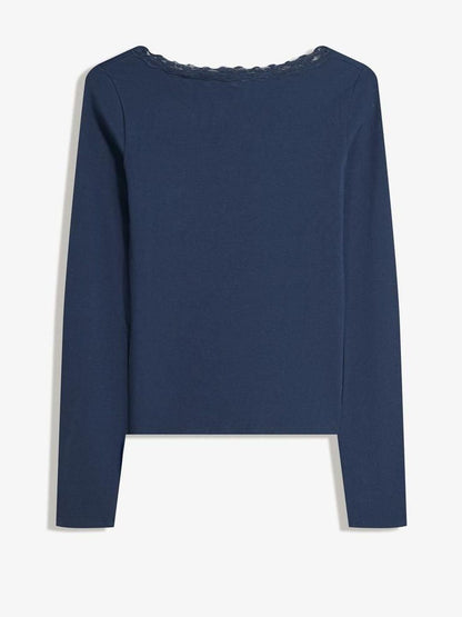 Long sleeve lace T-shirt