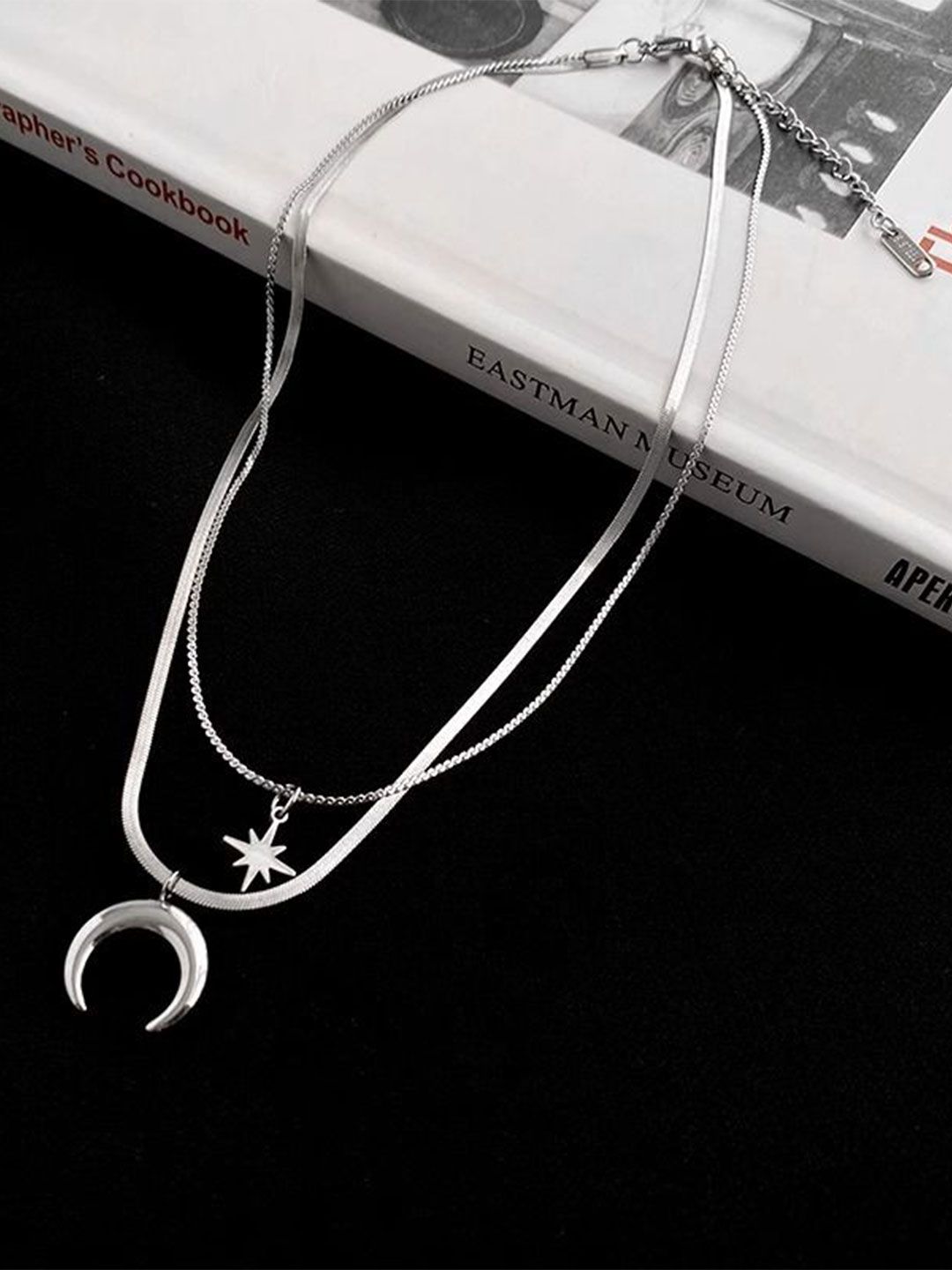 Silver-Plated Stainless Steel Minimal Chain