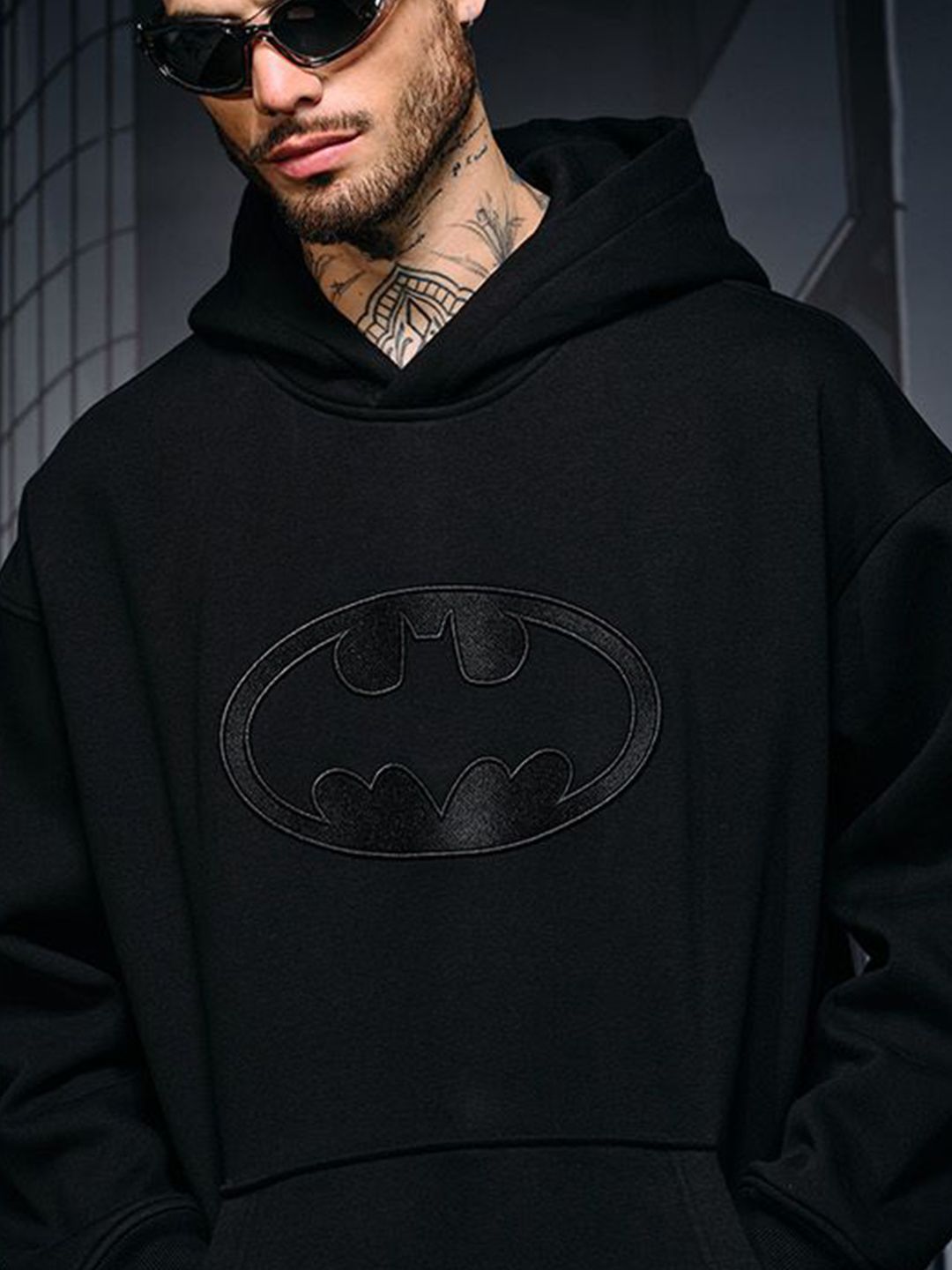 Men Printed Hooded Sweatshirt