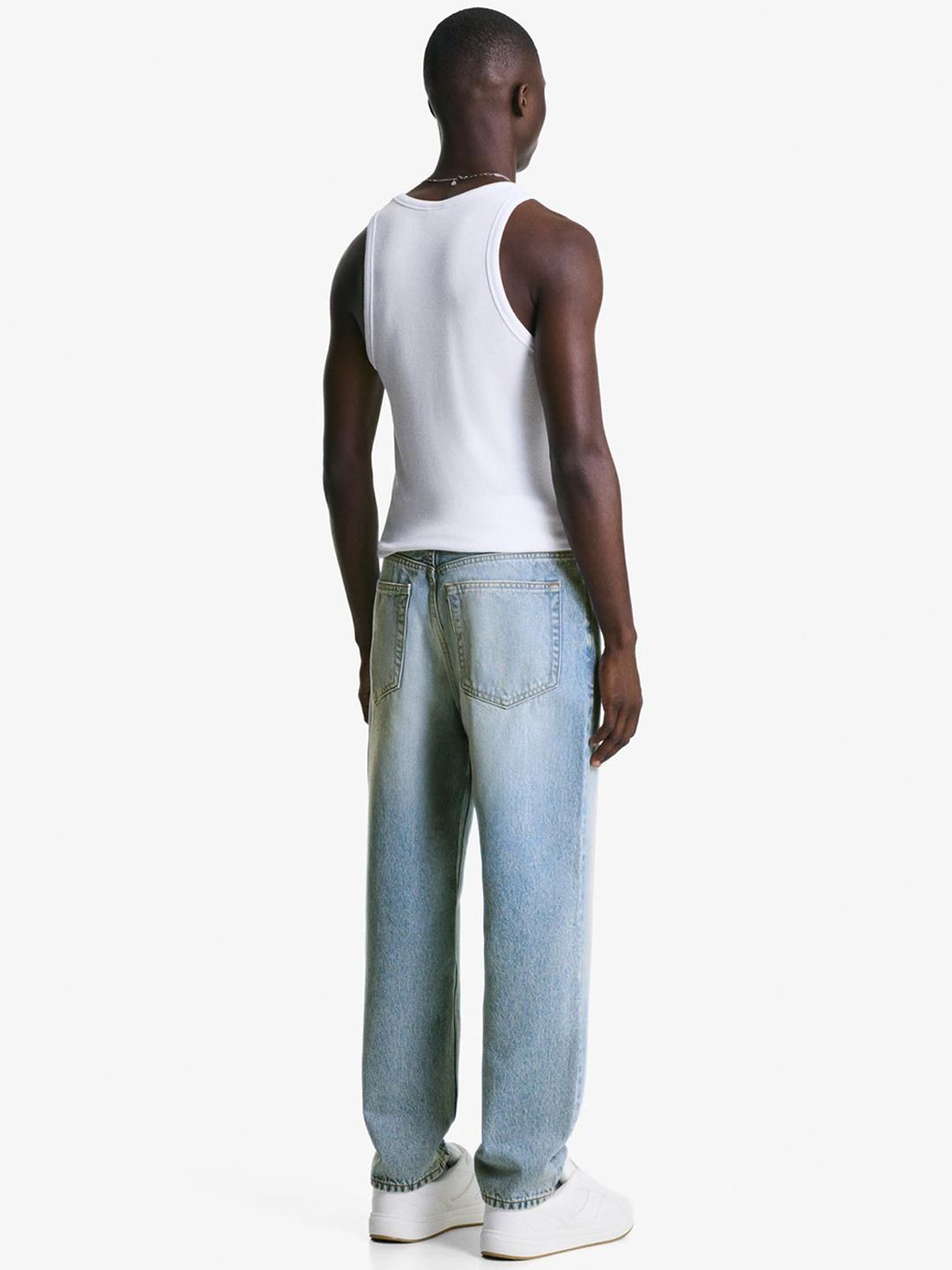 Men Tapered loose fit jeans