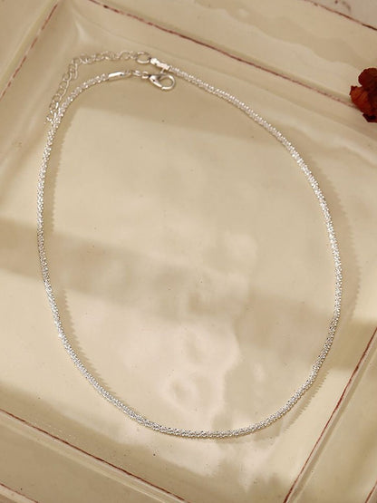 Silver-Plated Enamelled Chain