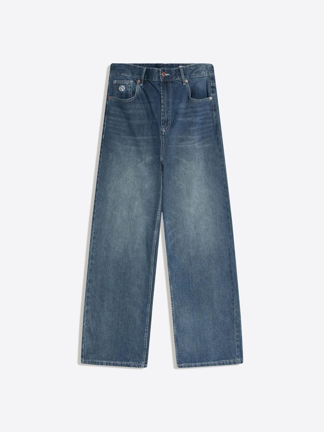 Men Embroidered super baggy jeans