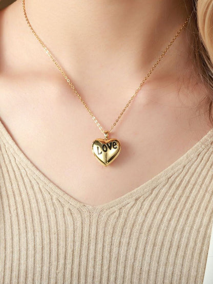 SALTY Heart Shaped Pendant With Chain