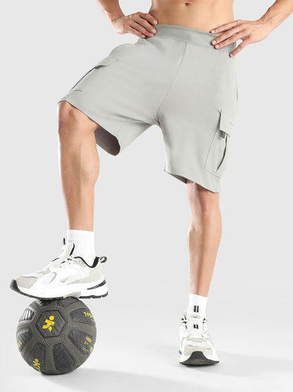 Men Regular Fit Mid-Rise Cargo Shorts
