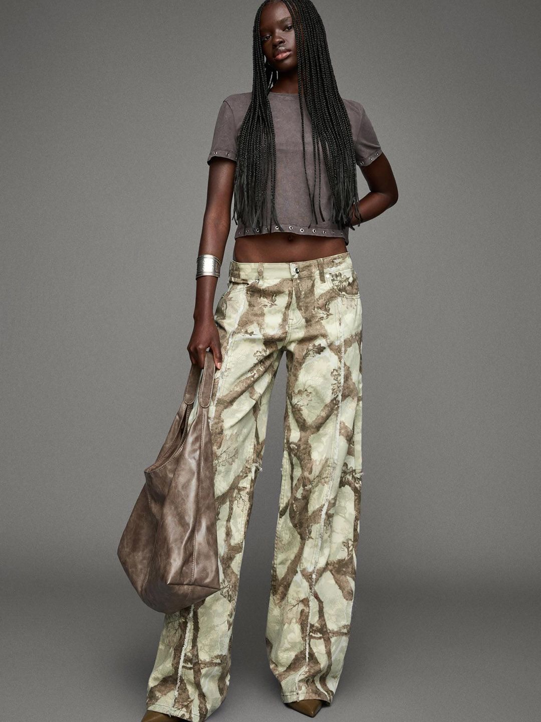 Women Geometric Printed Jeans