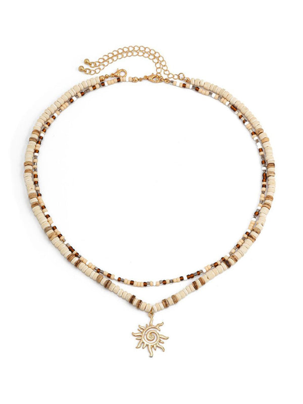 Gold-Plated Enamelled Necklace