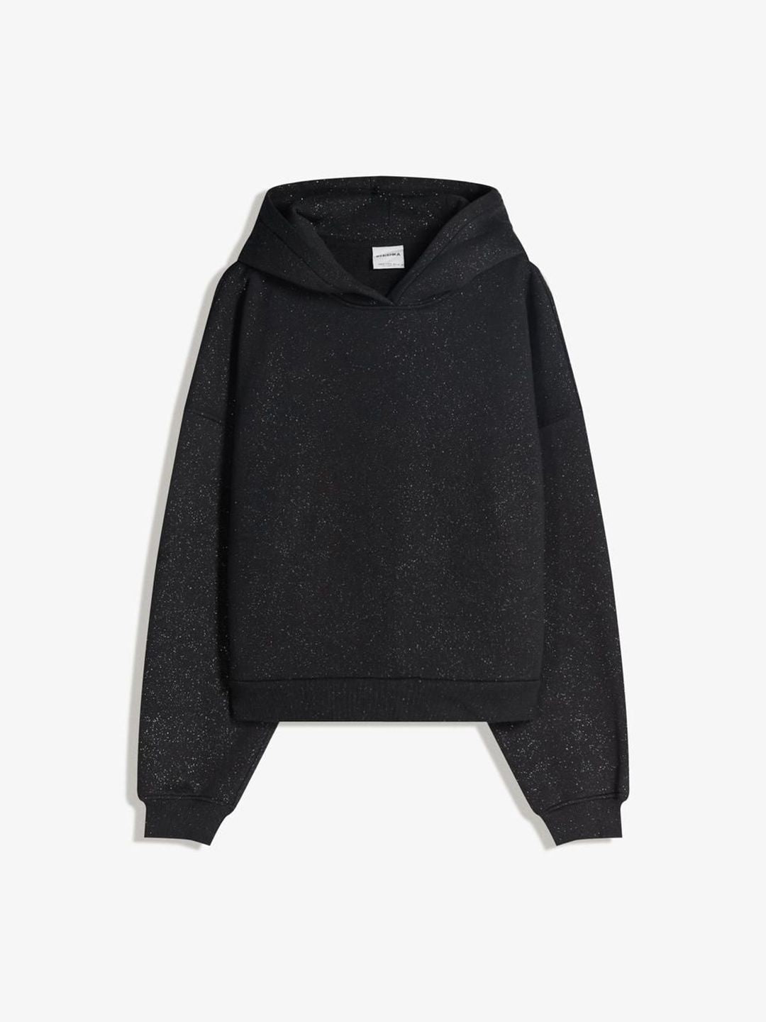 Glitter hood sweatshirt