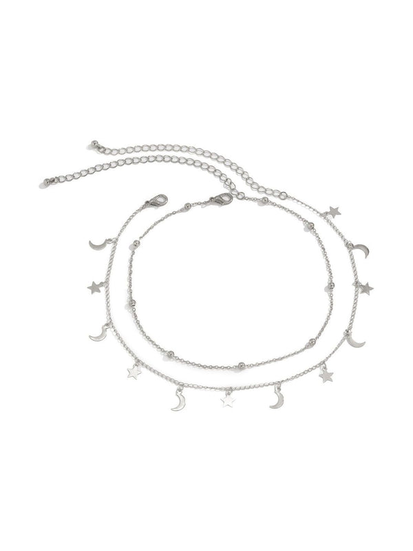 Silver-Plated Enamelled Necklace