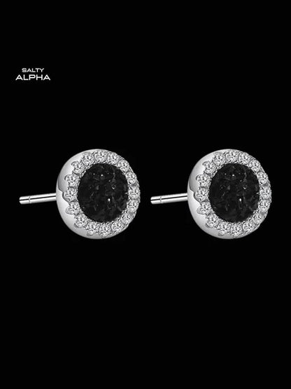 SALTY Stainless Steel Dusky Solitaire Studs Earrings
