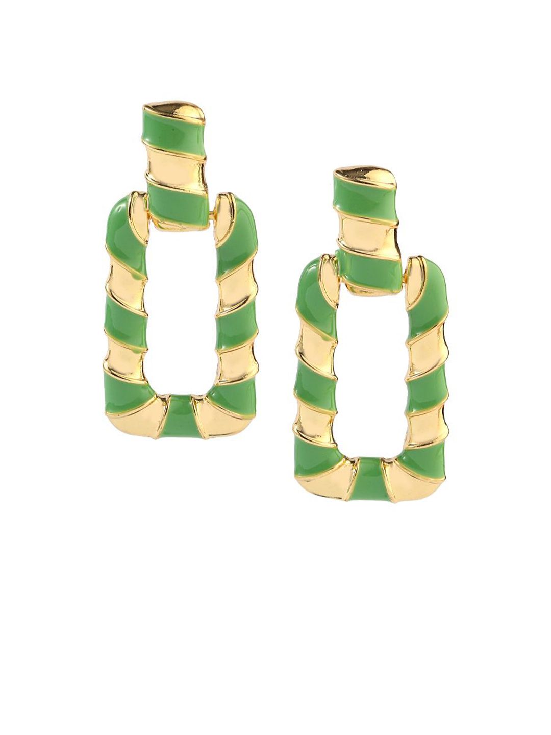 SALTY Pack of 2 Women Gleaming Earthy Luxury Gold Earring