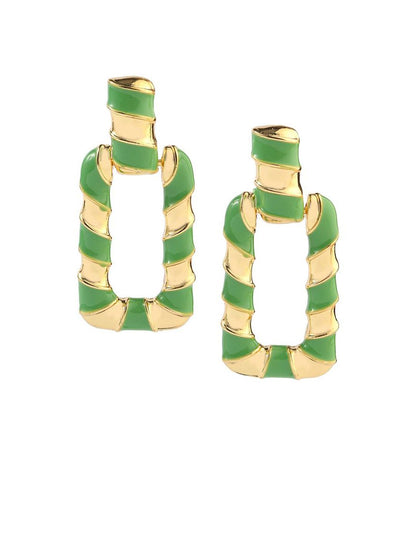 SALTY Pack of 2 Women Gleaming Earthy Luxury Gold Earring