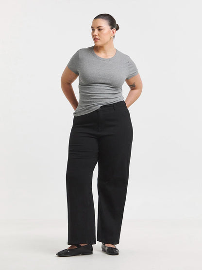 Women Wide Leg High-Rise Stretchable Denim Jeans