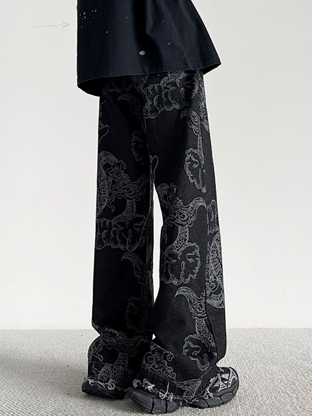 Men Wide Leg Jeans