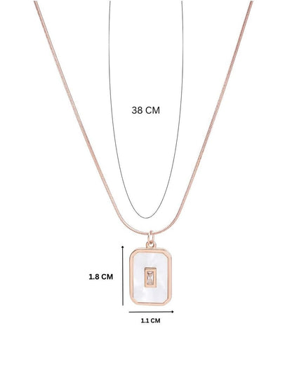 SALTY Stainless Steel Artificial Stones Studded Chain