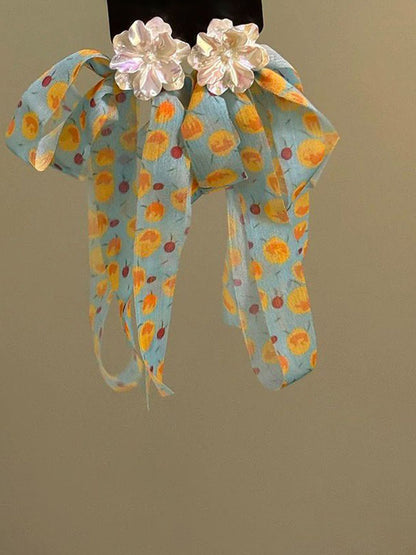 Floral Shaped Drop Earrings