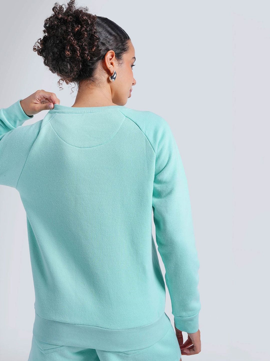 Women Round Neck Long Sleeves Sweatshirt