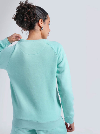 Women Round Neck Long Sleeves Sweatshirt