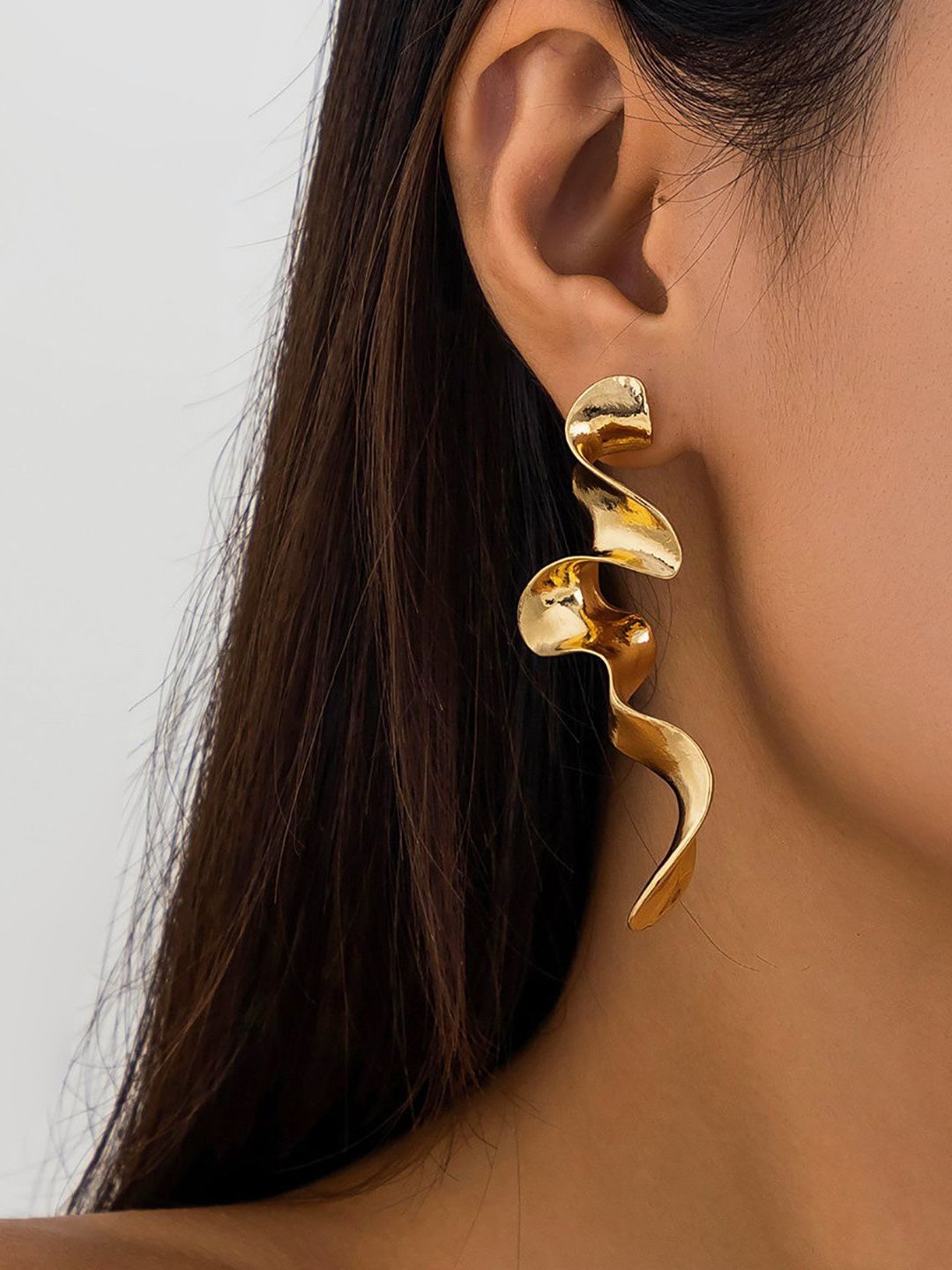 Gold-Plated Classic Drop Earrings
