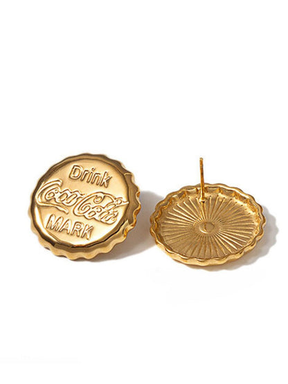 SALTY Gold Plated Stainless Steel Studs