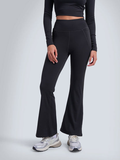 Black Petite Sculpt Bootcut Leggings