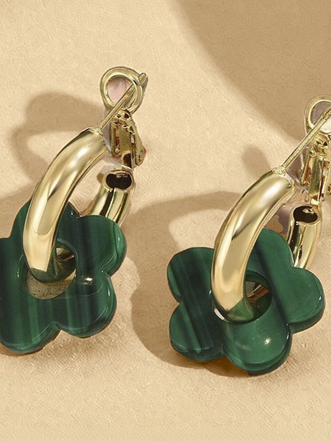 Floral Hoop Earrings