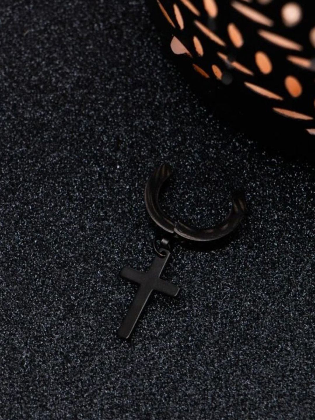 SALTY Non-pierced Cross Contemporary Studs Earrings